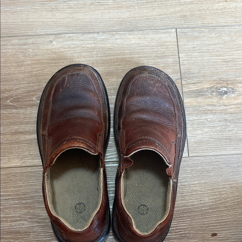 Men's Doc Martens Brown Leather Slip-On Shoes
